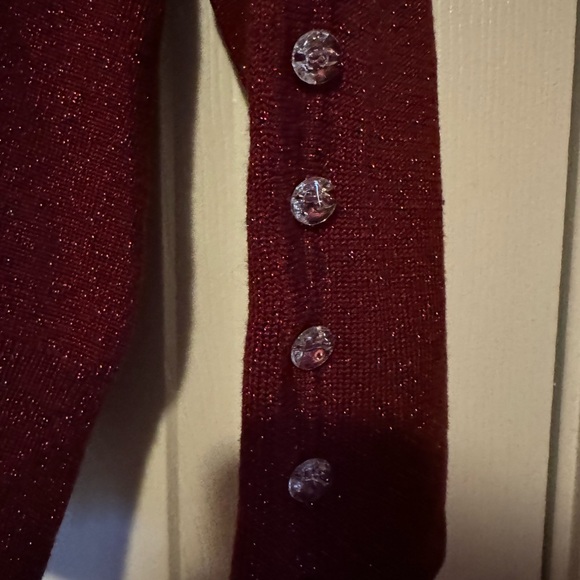 🎄Lane Bryant holiday wear red sparkle turtleneck sweater size 18/20 ✨ - Picture 3 of 4